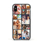 Abstract Multi Tile Photo Montage Upload Apple iPhone Xs Impact Case Black Edge on Black Phone