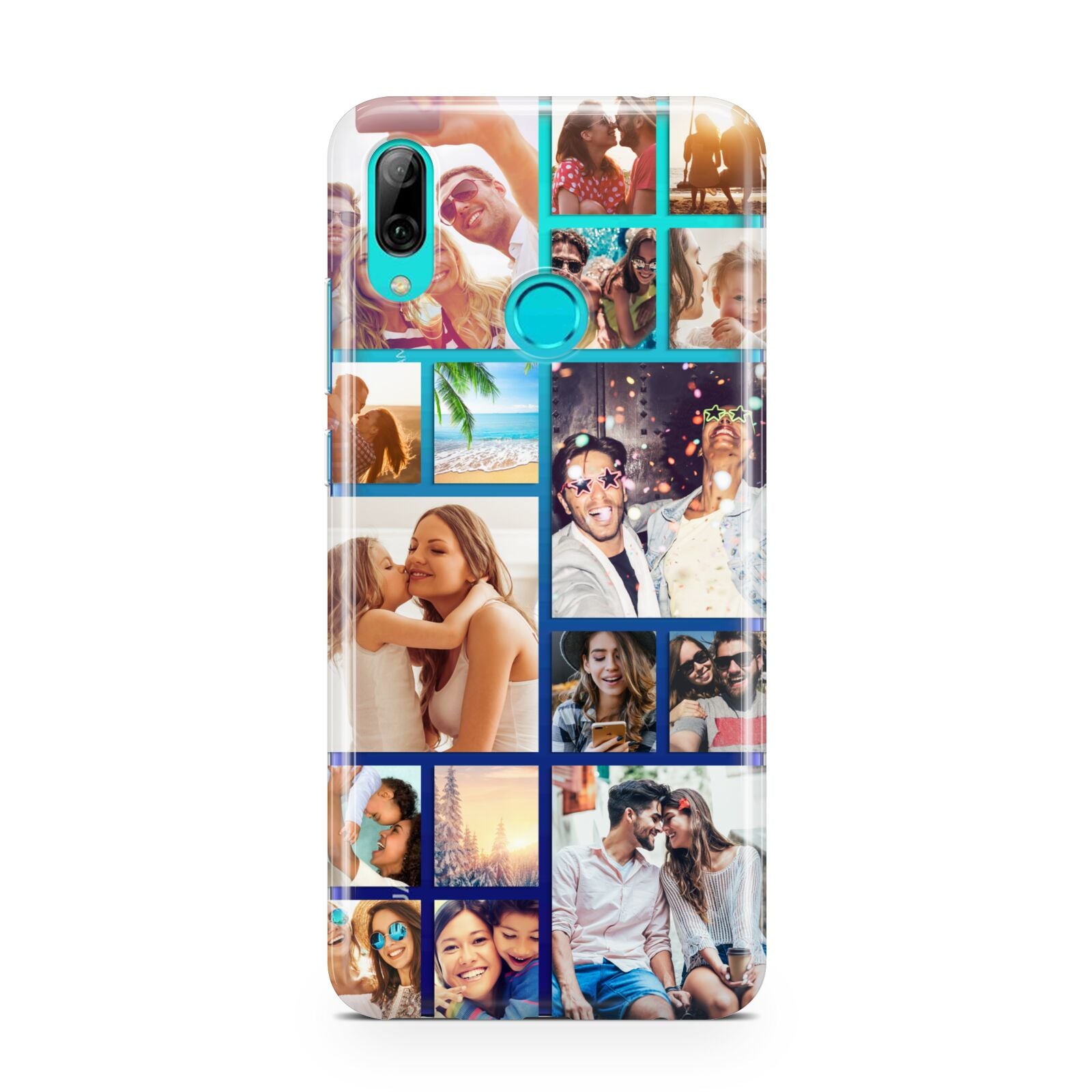 Abstract Multi Tile Photo Montage Upload Huawei P Smart 2019 Case