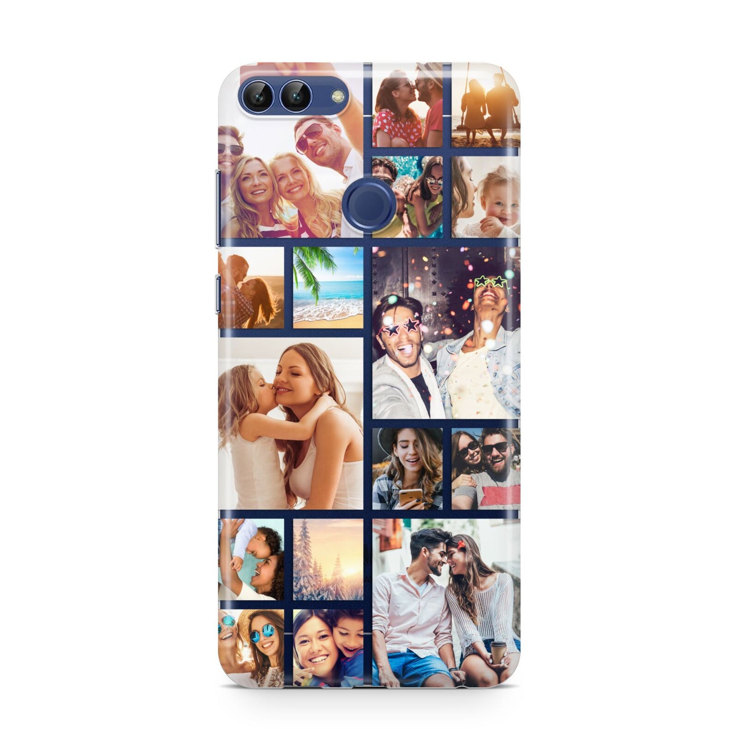 Abstract Multi Tile Photo Montage Upload Huawei P Smart Case