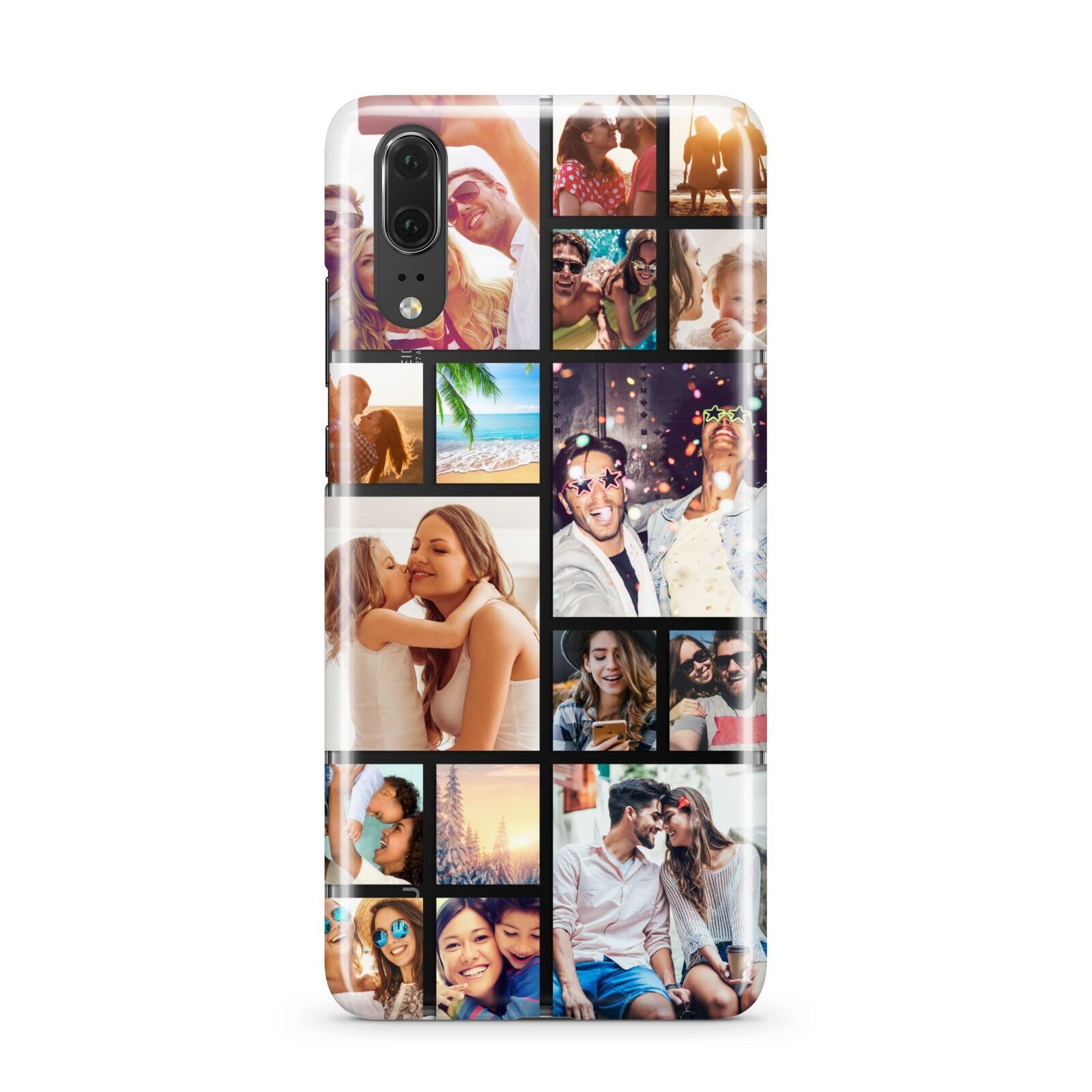 Abstract Multi Tile Photo Montage Upload Huawei P20 Phone Case