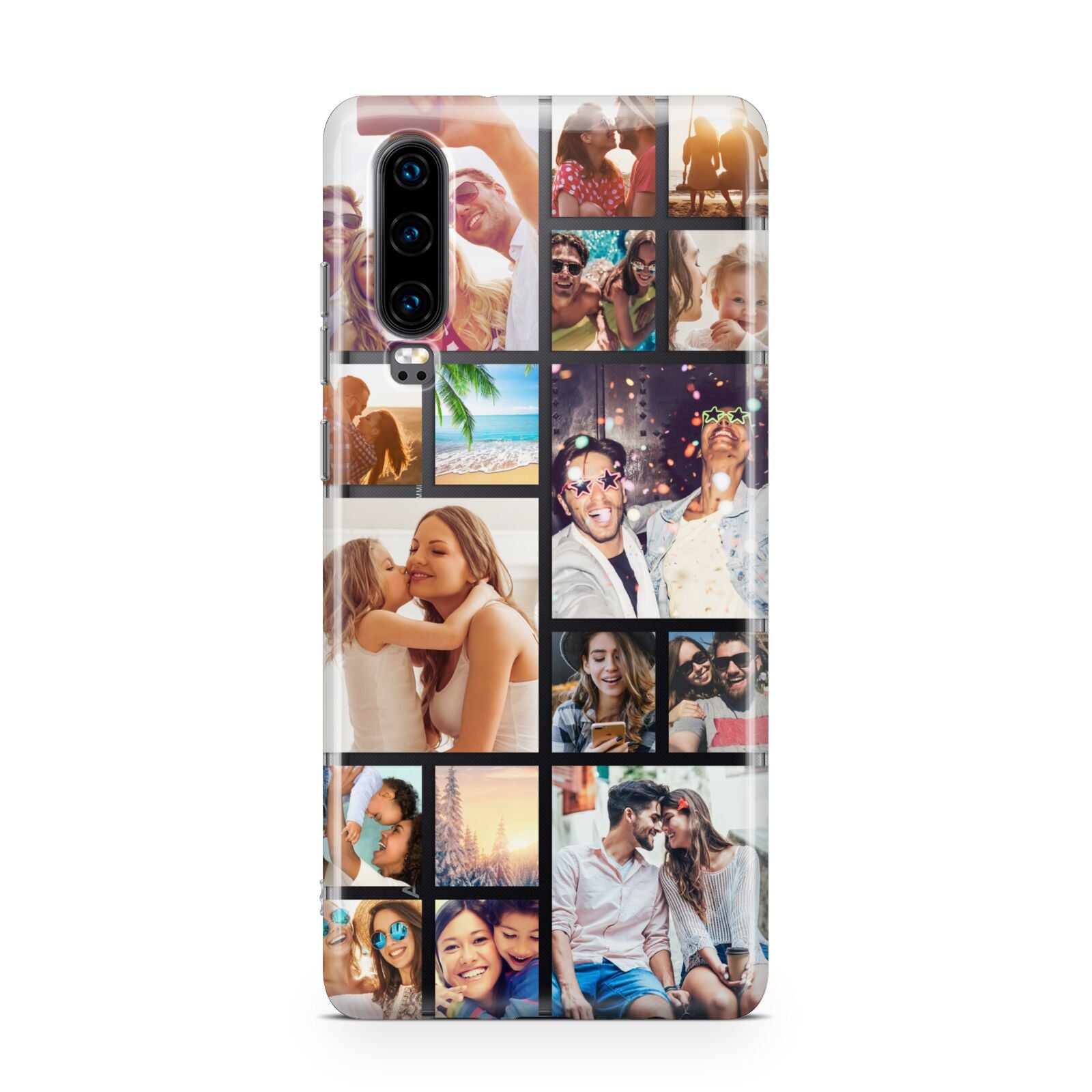 Abstract Multi Tile Photo Montage Upload Huawei P30 Phone Case