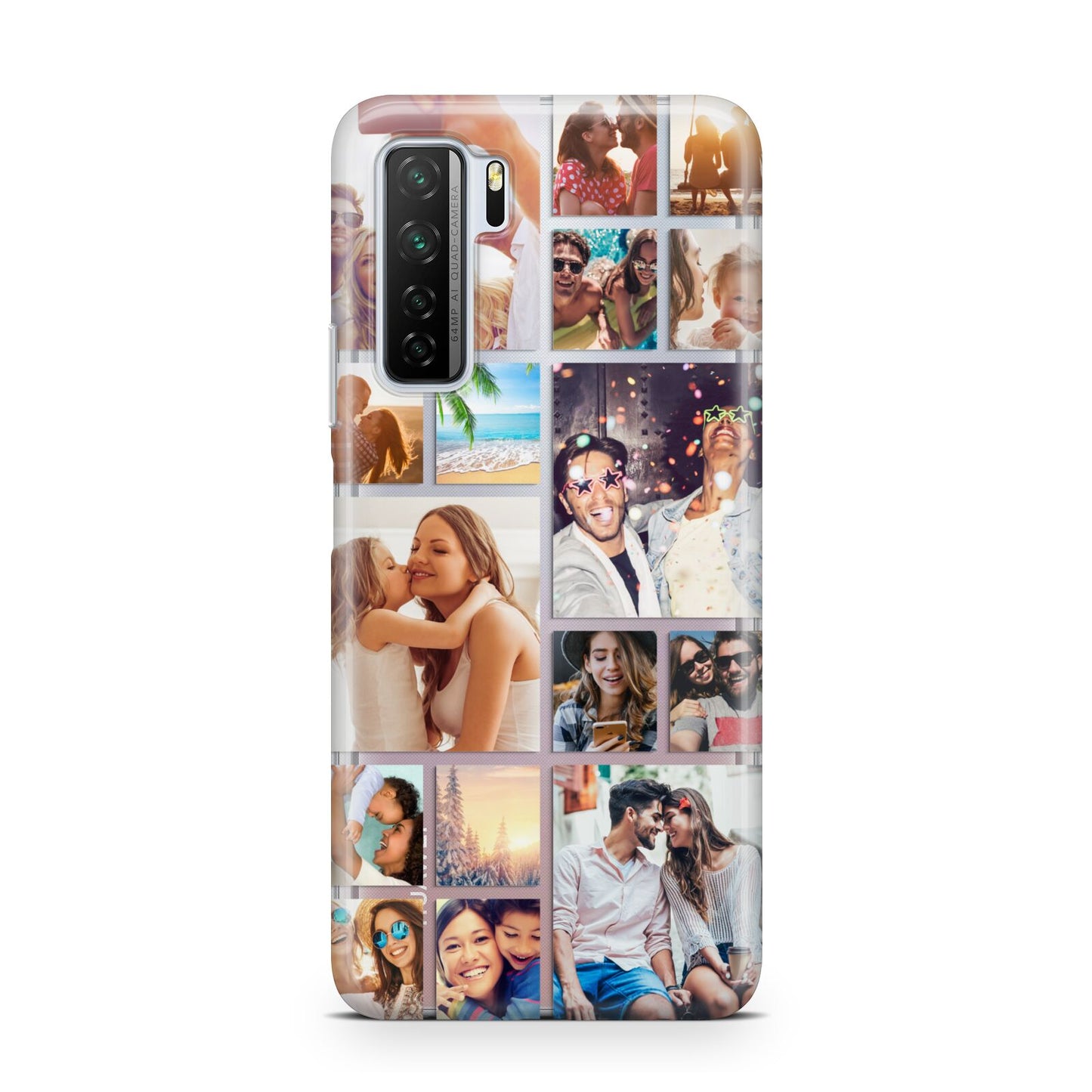 Abstract Multi Tile Photo Montage Upload Huawei P40 Lite 5G Phone Case