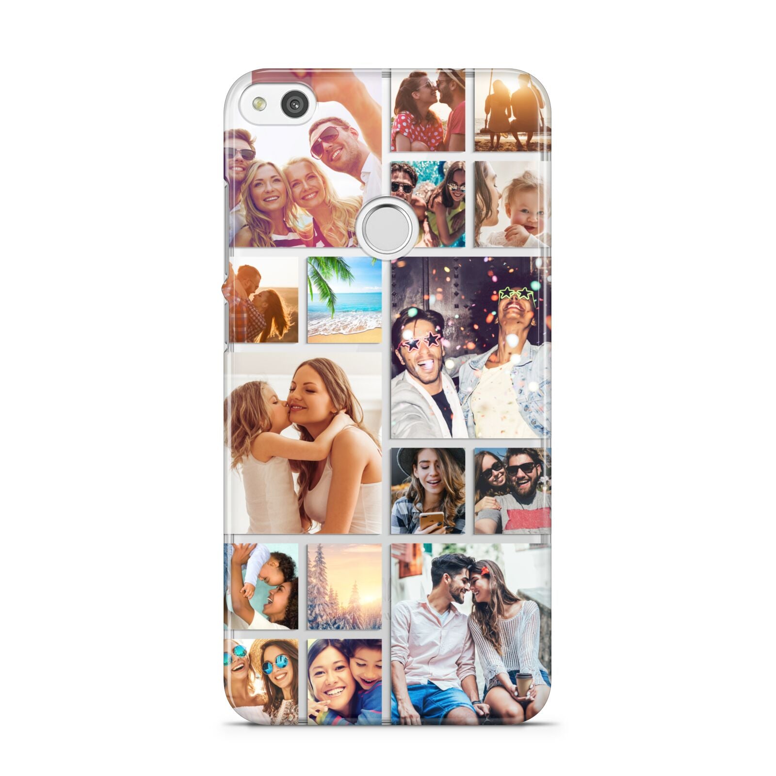 Abstract Multi Tile Photo Montage Upload Huawei P8 Lite Case