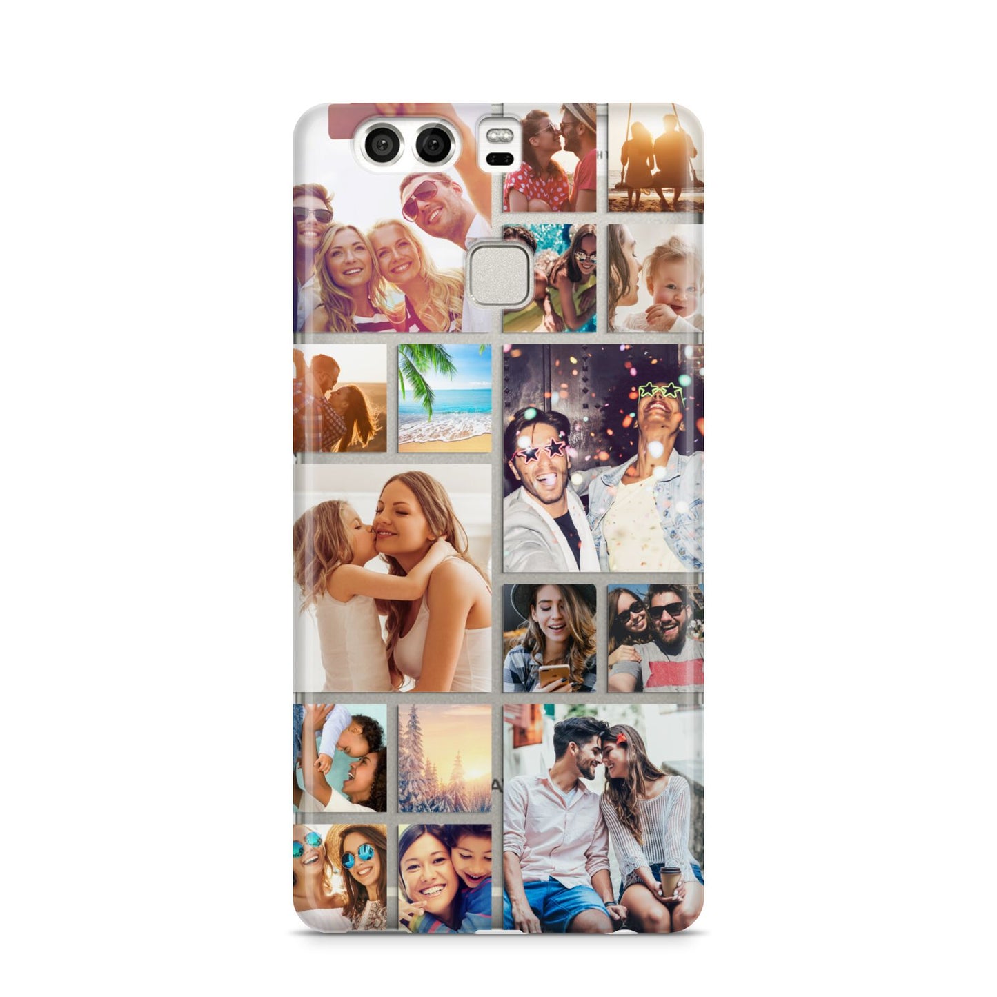 Abstract Multi Tile Photo Montage Upload Huawei P9 Case