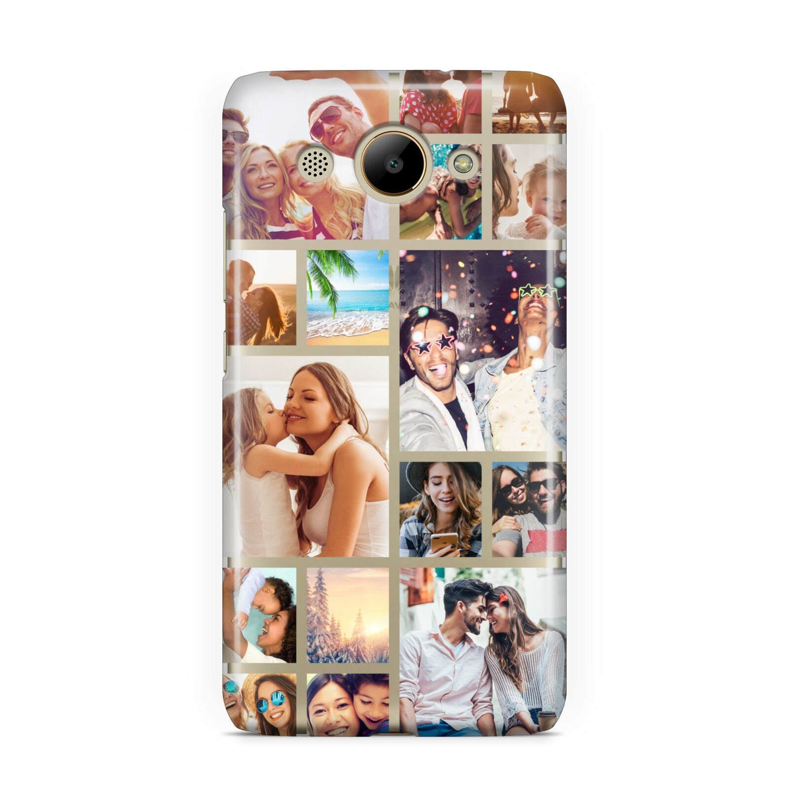 Abstract Multi Tile Photo Montage Upload Huawei Y3 2017