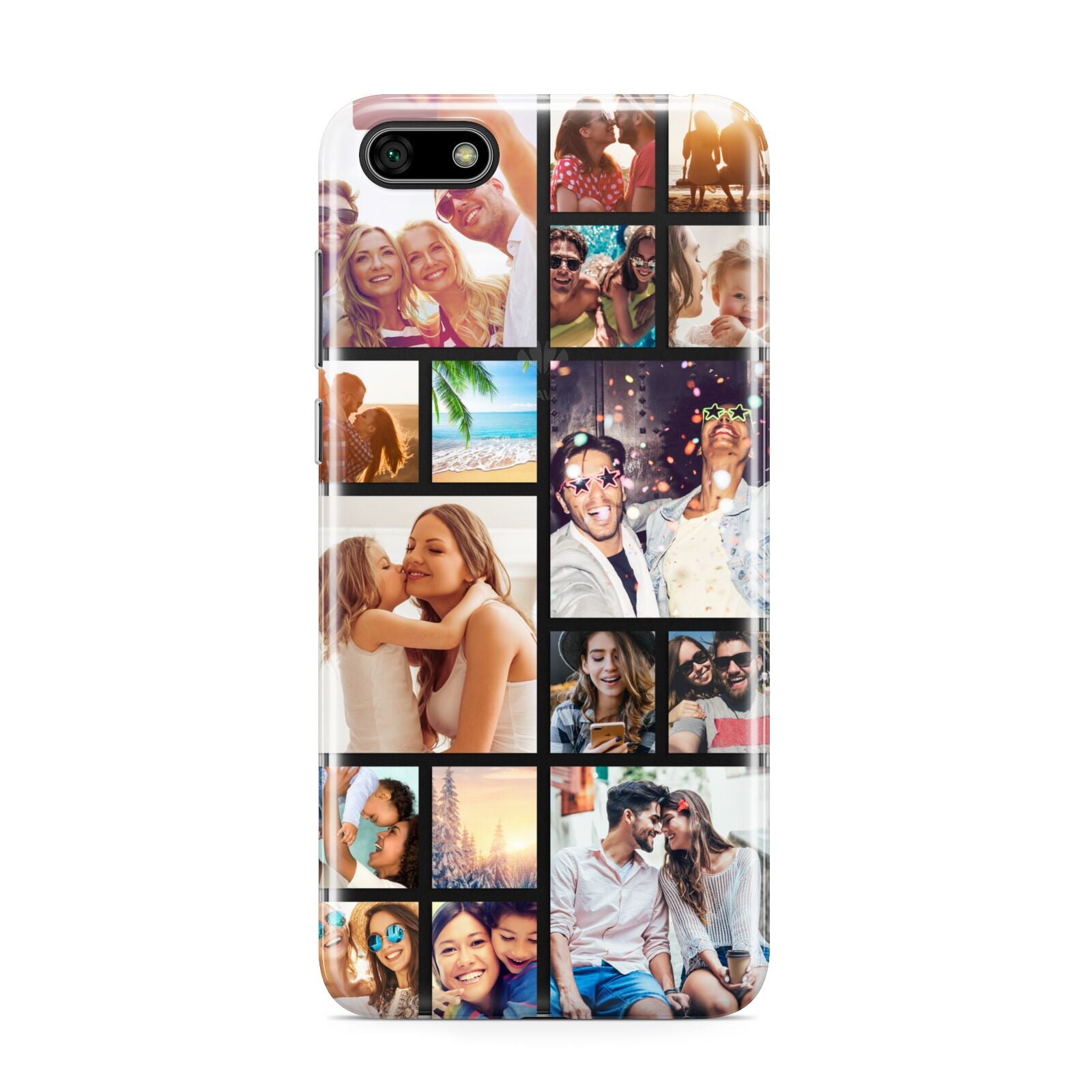 Abstract Multi Tile Photo Montage Upload Huawei Y5 Prime 2018 Phone Case