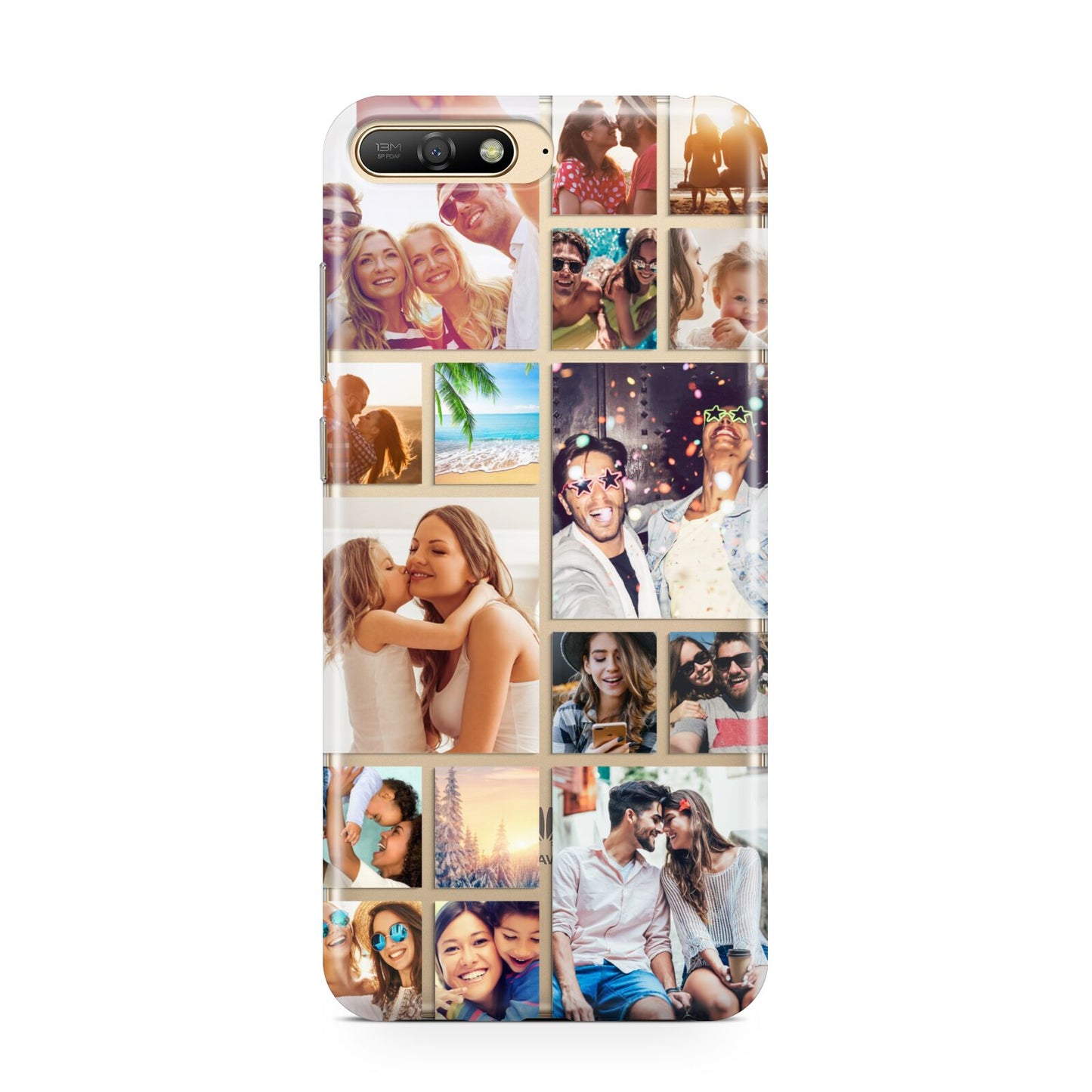 Abstract Multi Tile Photo Montage Upload Huawei Y6 2018