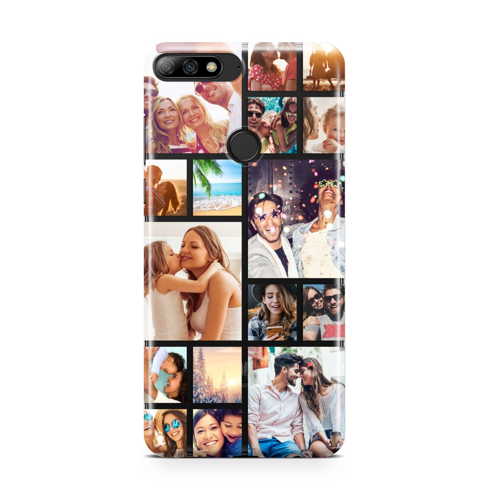 Abstract Multi Tile Photo Montage Upload Huawei Y7 2018