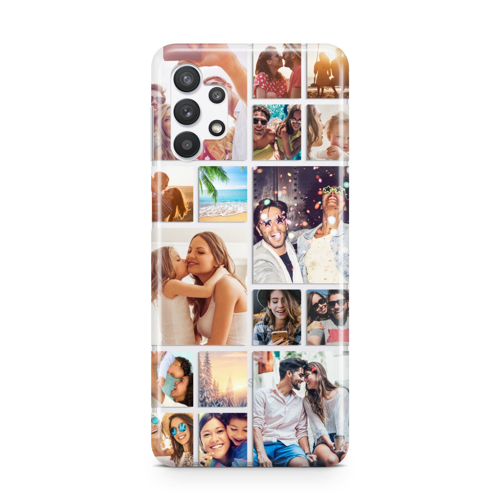 Abstract Multi Tile Photo Montage Upload Samsung A32 5G Case