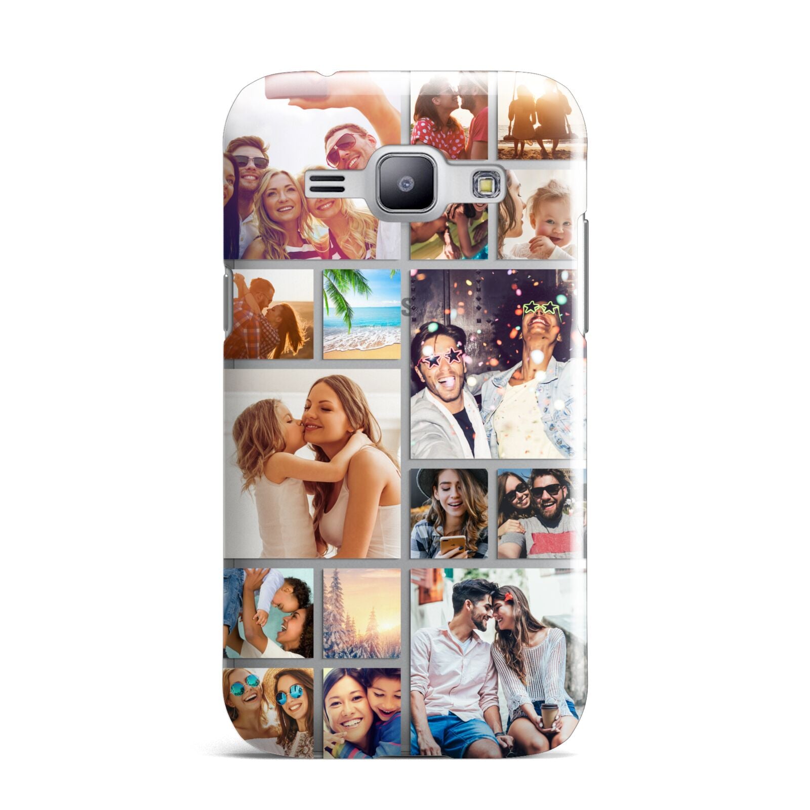 Abstract Multi Tile Photo Montage Upload Samsung Galaxy J1 2015 Case