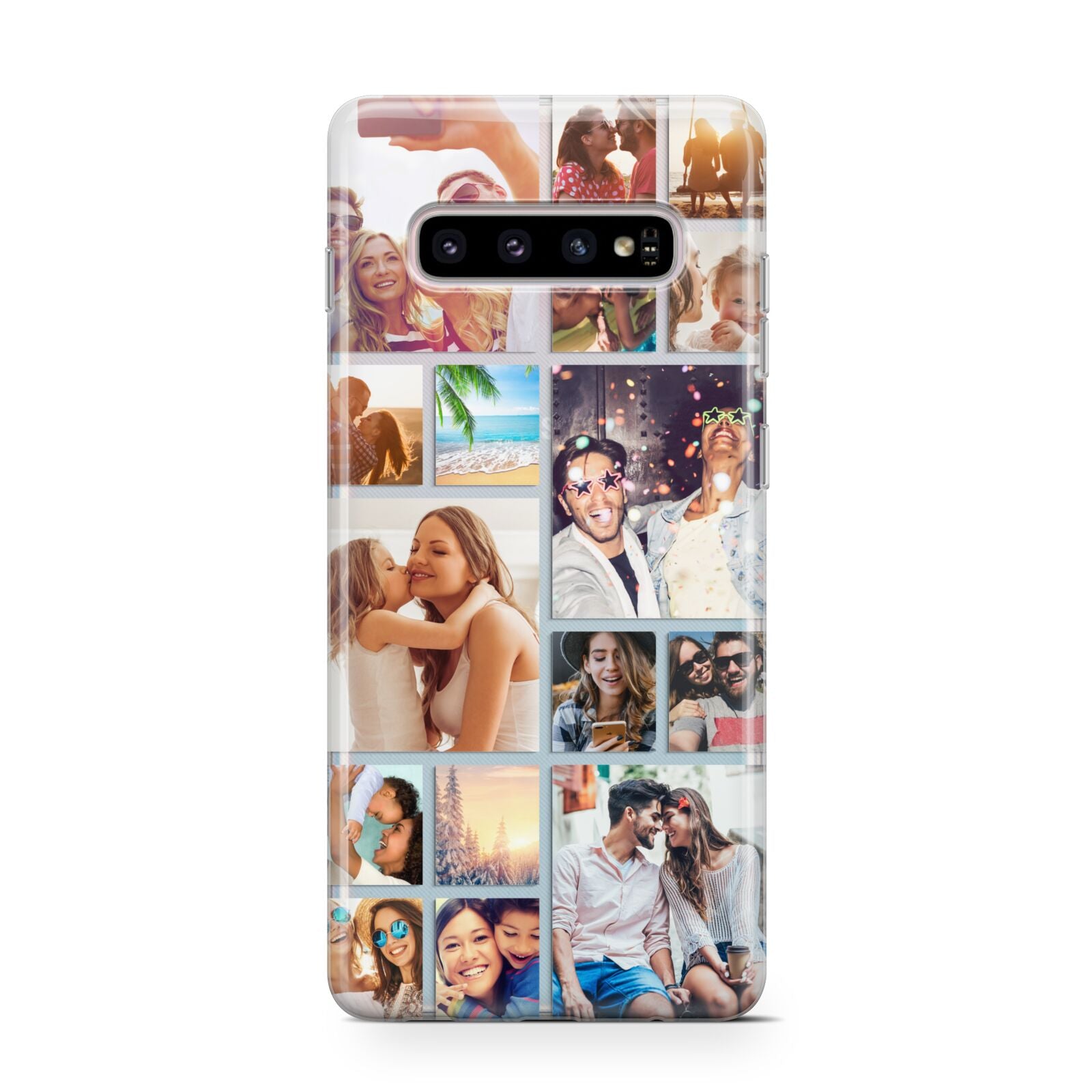 Abstract Multi Tile Photo Montage Upload Samsung Galaxy S10 Case
