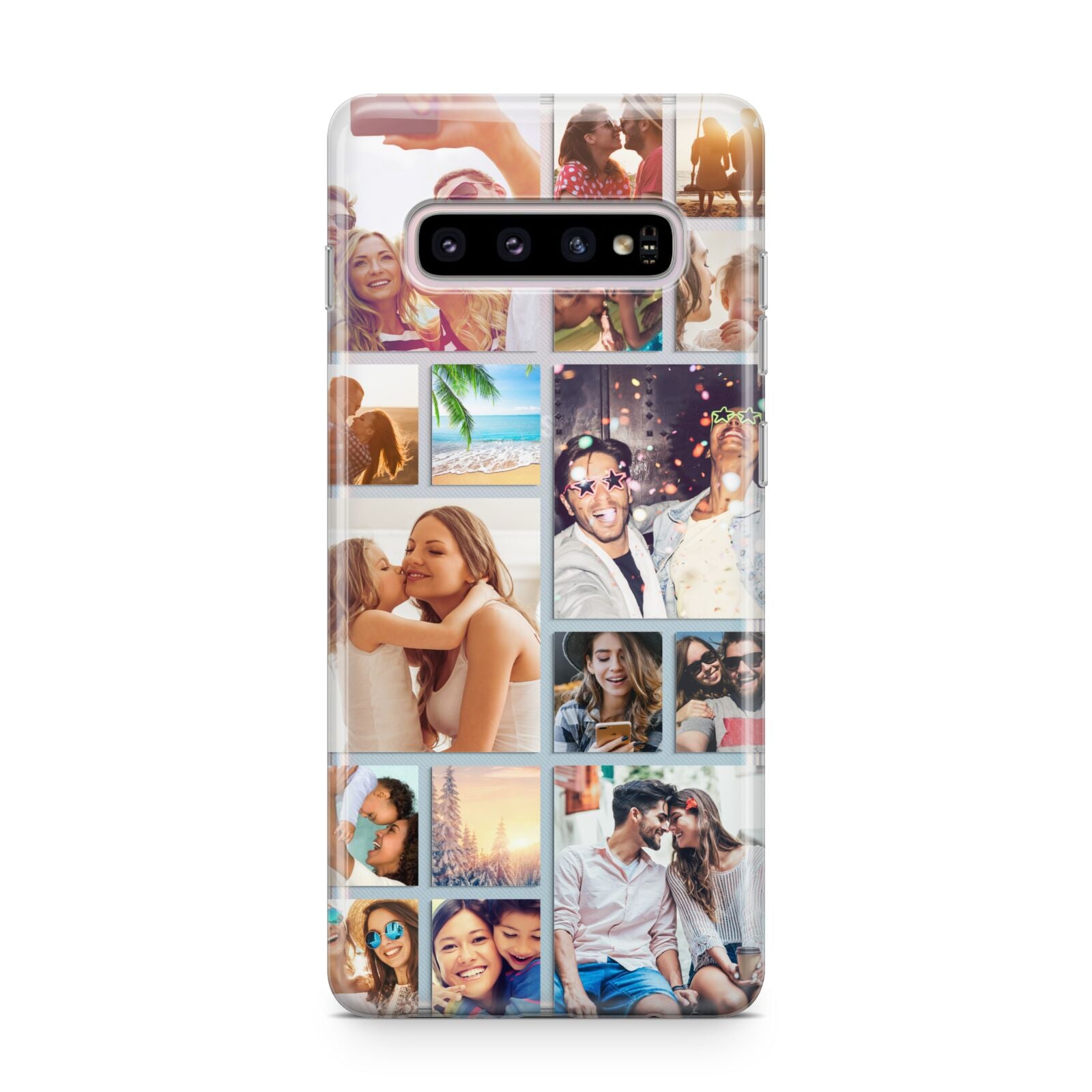 Abstract Multi Tile Photo Montage Upload Samsung Galaxy S10 Plus Case