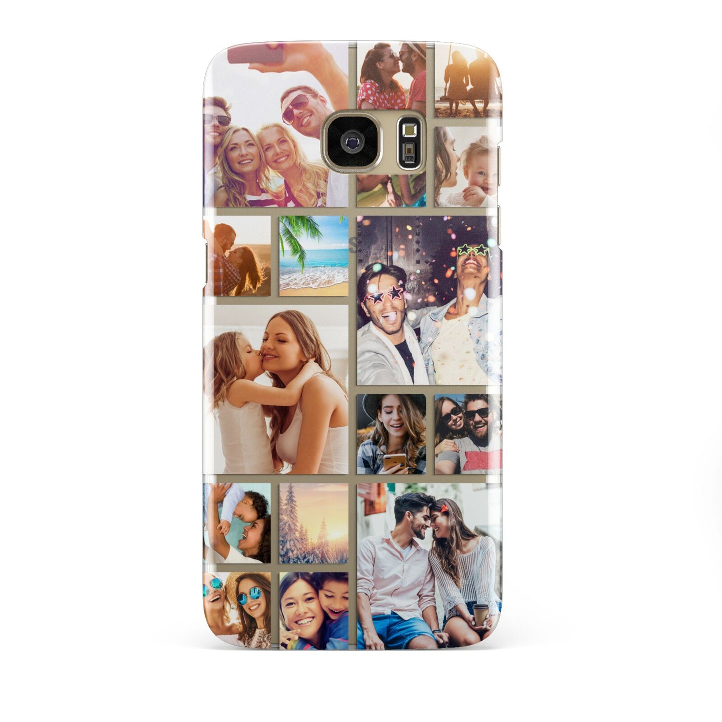 Abstract Multi Tile Photo Montage Upload Samsung Galaxy S7 Edge Case