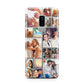 Abstract Multi Tile Photo Montage Upload Samsung Galaxy S9 Plus Case on Silver phone