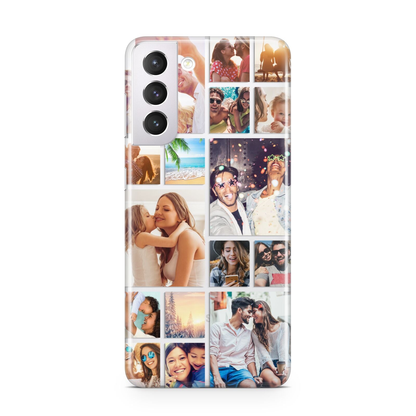 Abstract Multi Tile Photo Montage Upload Samsung S21 Case