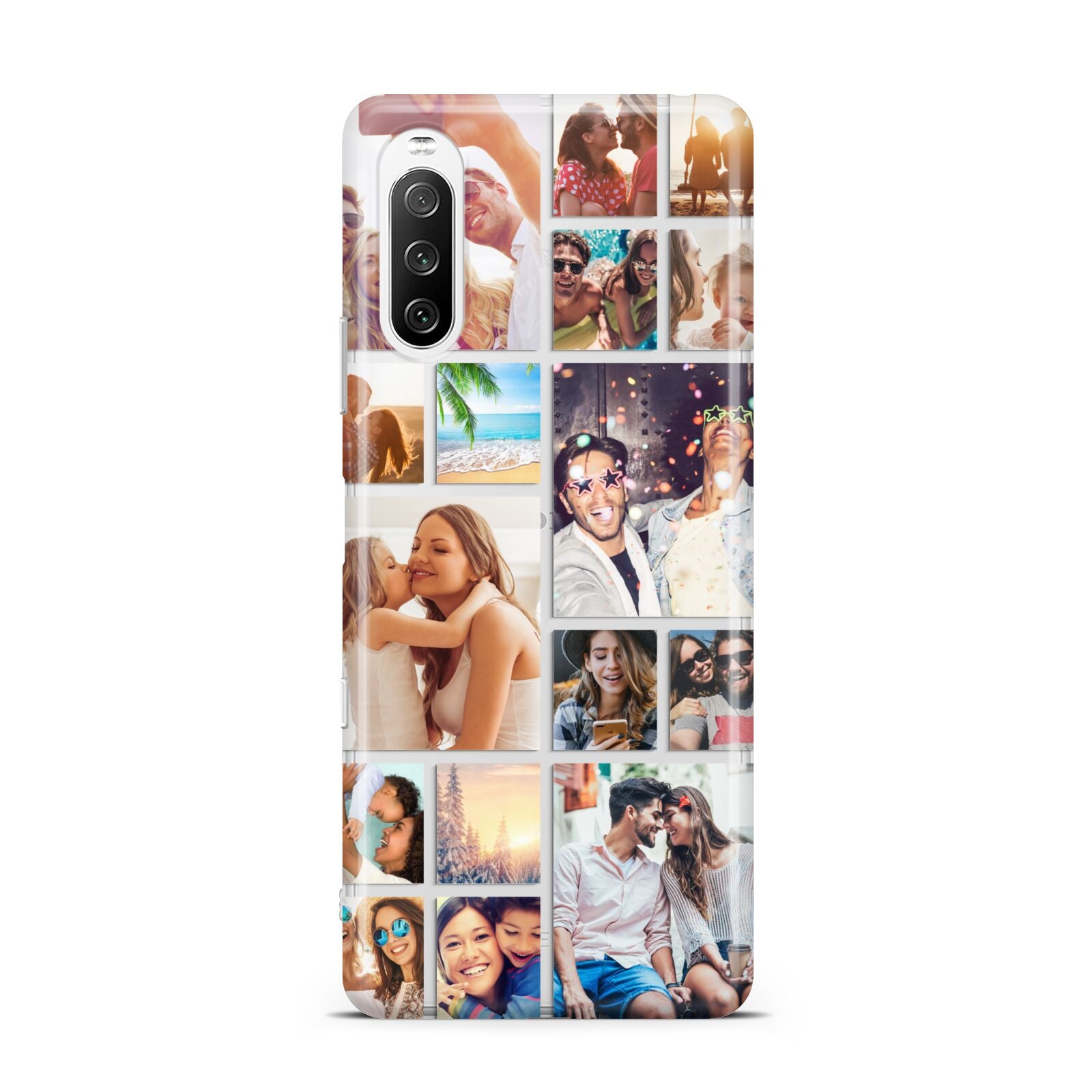 Abstract Multi Tile Photo Montage Upload Sony Xperia 10 III Case