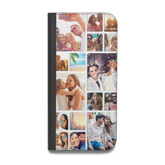 Abstract Multi Tile Photo Montage Upload Vegan Leather Flip Samsung Case