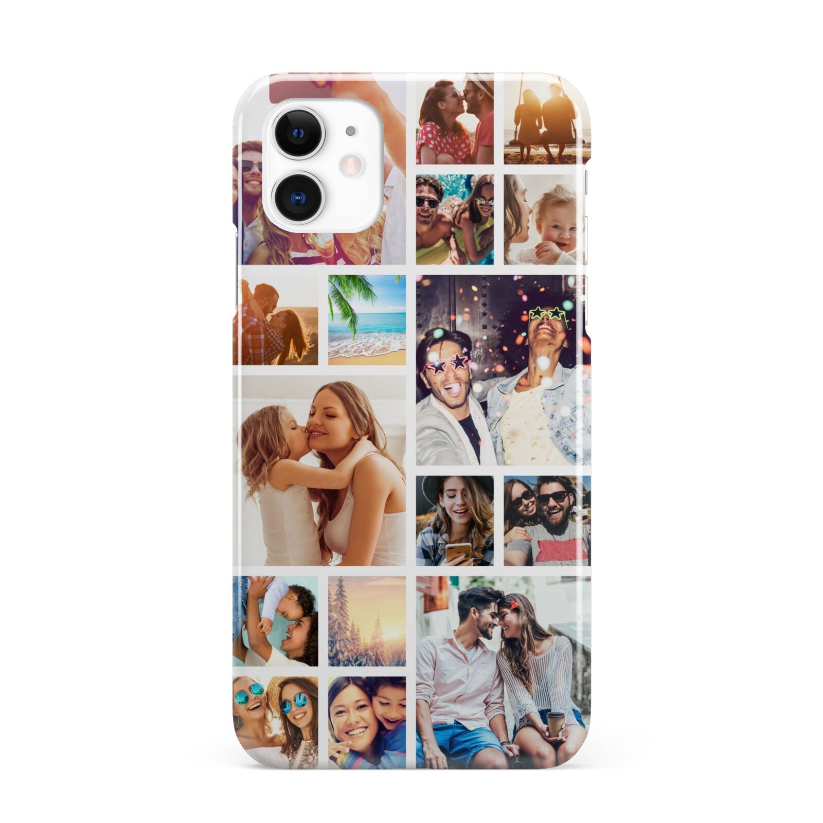 Abstract Multi Tile Photo Montage Upload iPhone 11 3D Snap Case