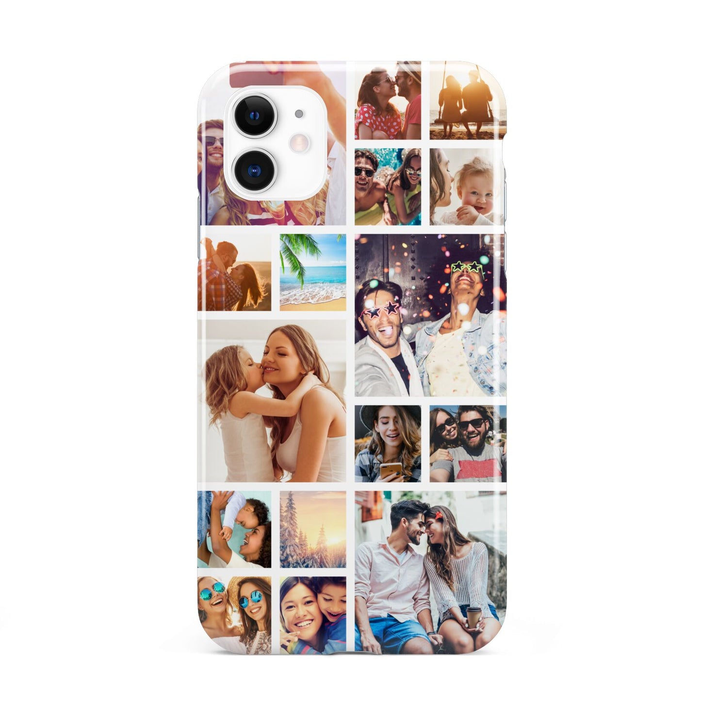 Abstract Multi Tile Photo Montage Upload iPhone 11 3D Tough Case