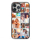 Abstract Multi Tile Photo Montage Upload iPhone 13 Pro Max Black Impact Case on Silver phone