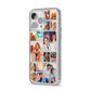 Abstract Multi Tile Photo Montage Upload iPhone 14 Pro Max Clear Tough Case Silver Angled Image