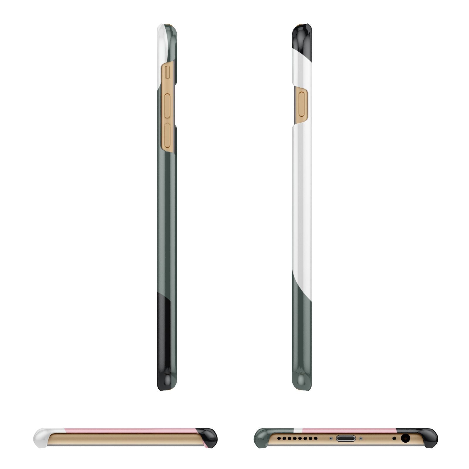 Abstract Name Apple iPhone 6 Plus 3D Wrap Snap Case Angled Images