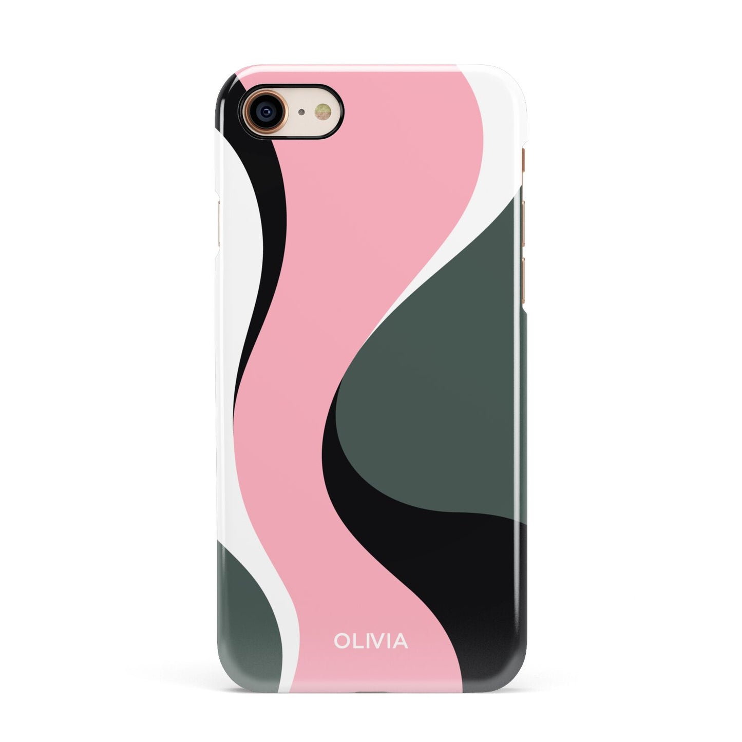 Abstract Name Apple iPhone 7 8 3D Snap Case