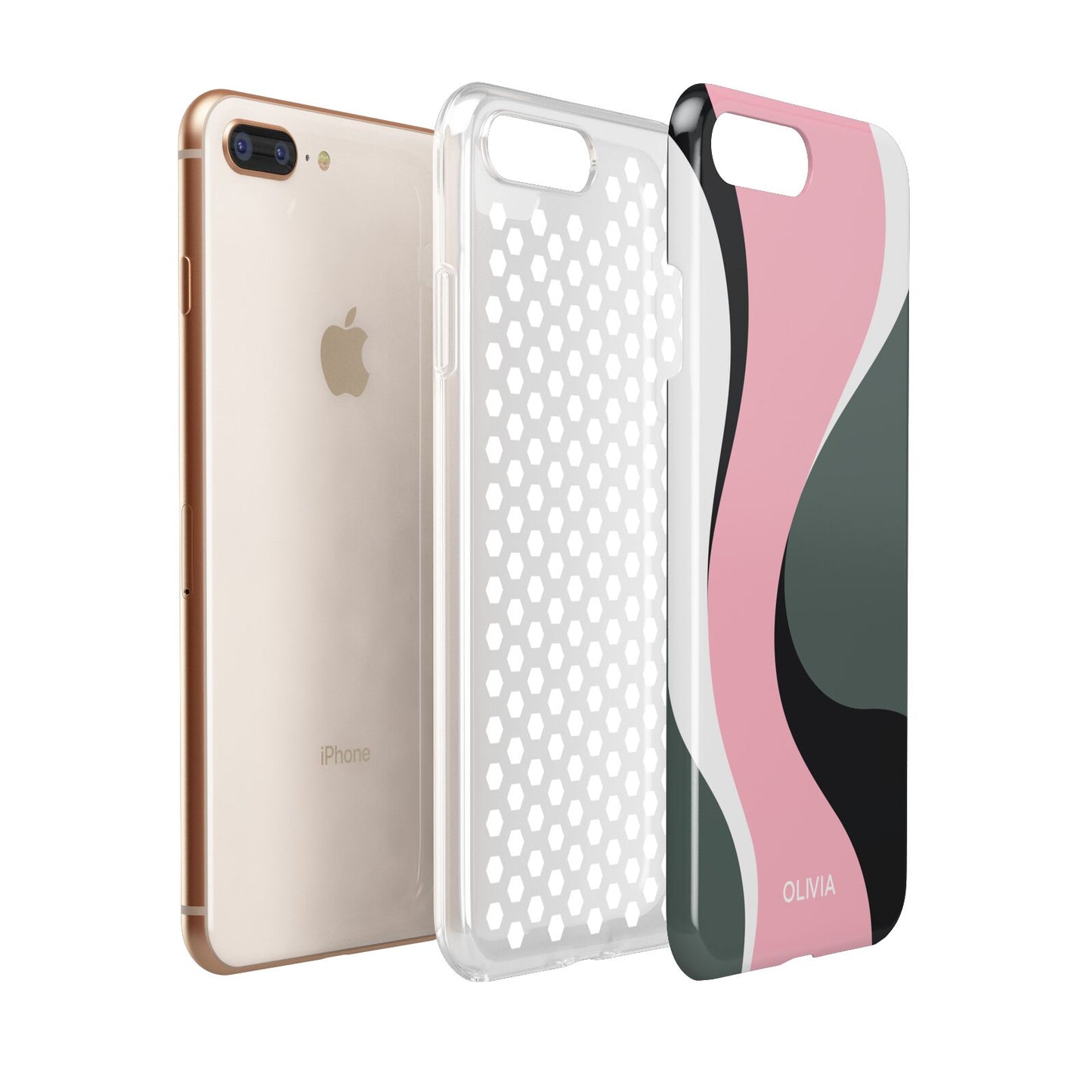 Abstract Name Apple iPhone 7 8 Plus 3D Tough Case Expanded View