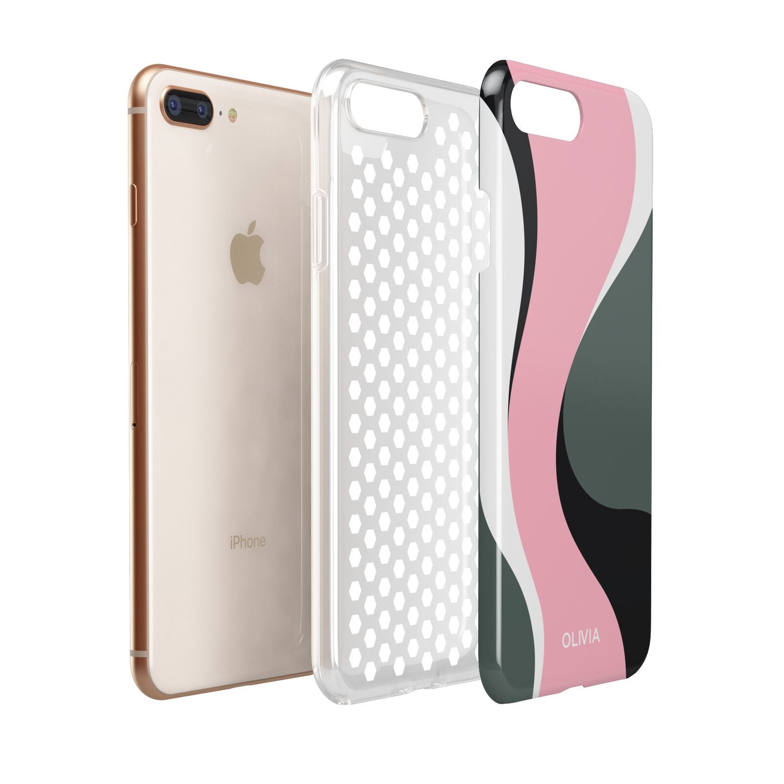 Abstract Name Apple iPhone 7 8 Plus 3D Tough Case Expanded View