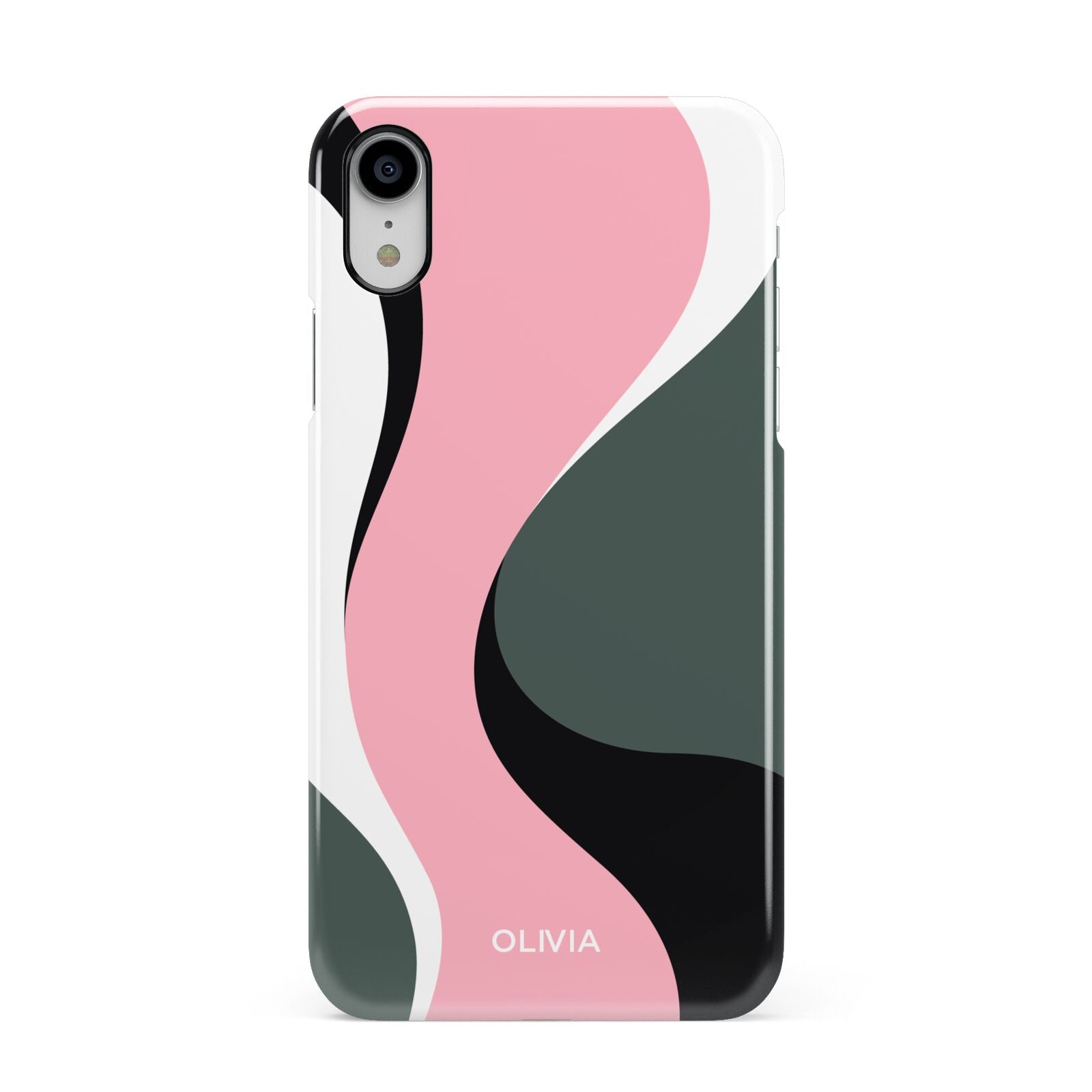 Abstract Name Apple iPhone XR White 3D Snap Case