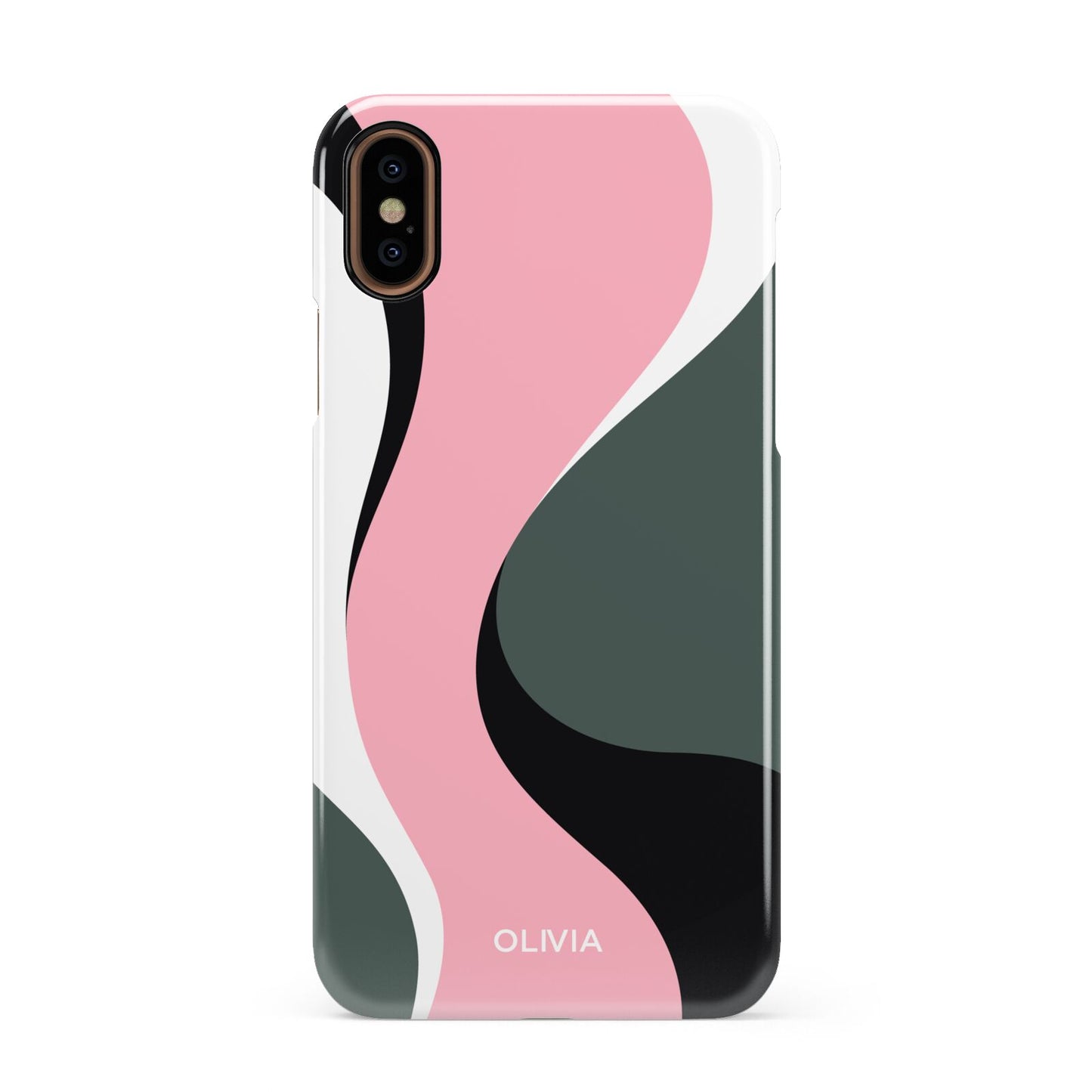Abstract Name Apple iPhone XS 3D Snap Case