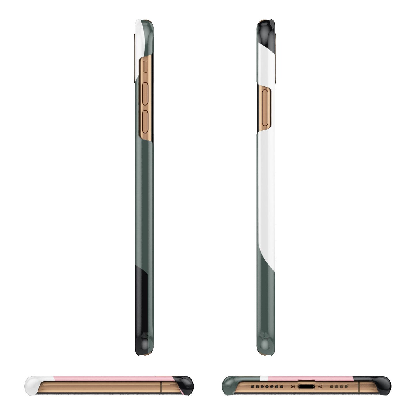 Abstract Name iPhone 11 Pro Max 3D Snap Case Angle Images
