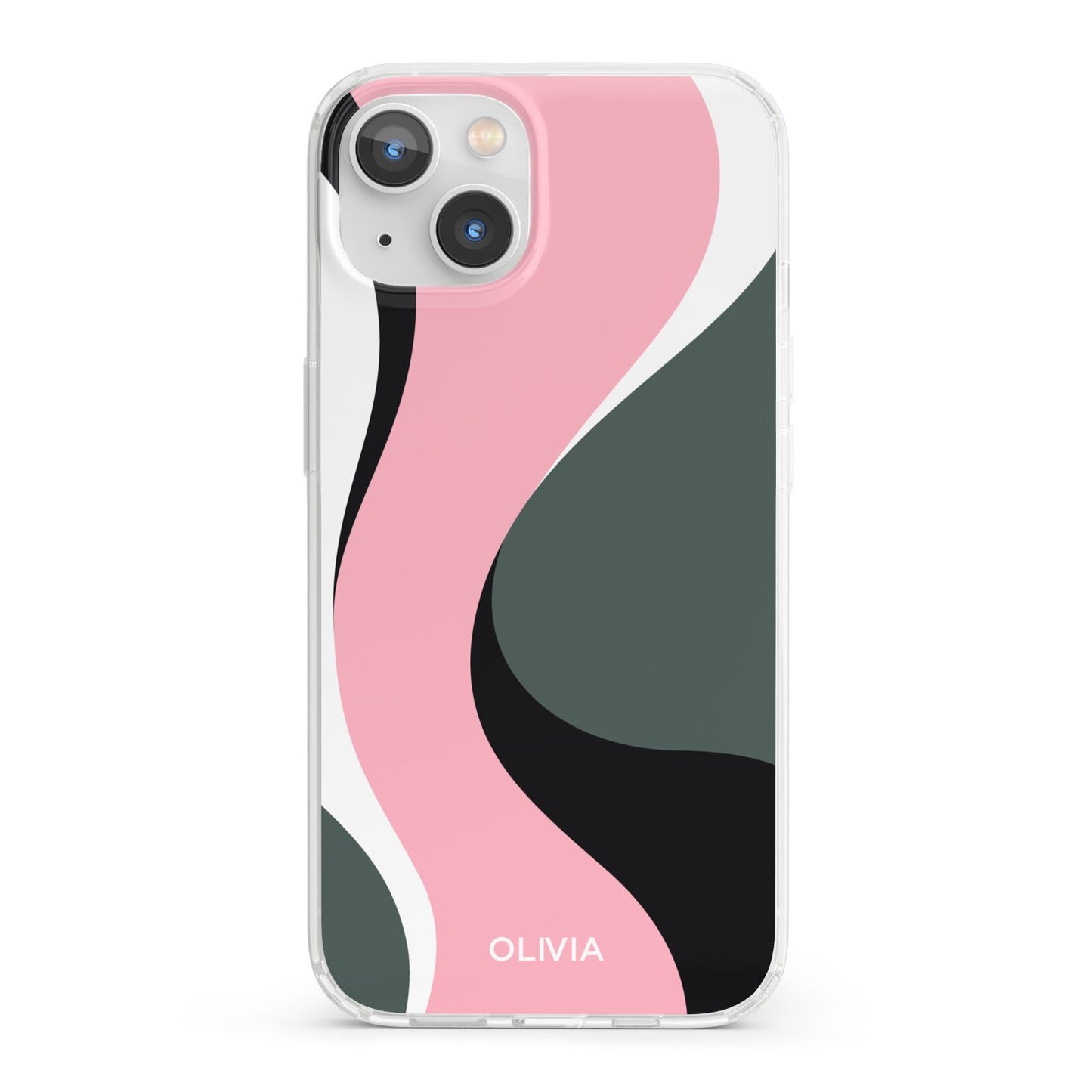 Abstract Name iPhone 13 Clear Bumper Case