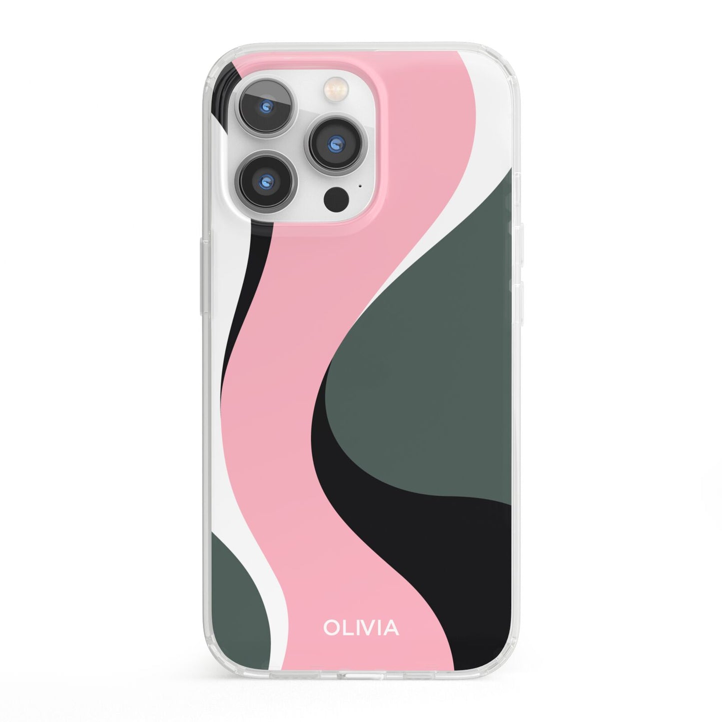 Abstract Name iPhone 13 Pro Clear Bumper Case