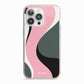 Abstract Name iPhone 13 Pro TPU Impact Case with Pink Edges