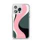 Abstract Name iPhone 14 Pro Max Clear Tough Case Silver