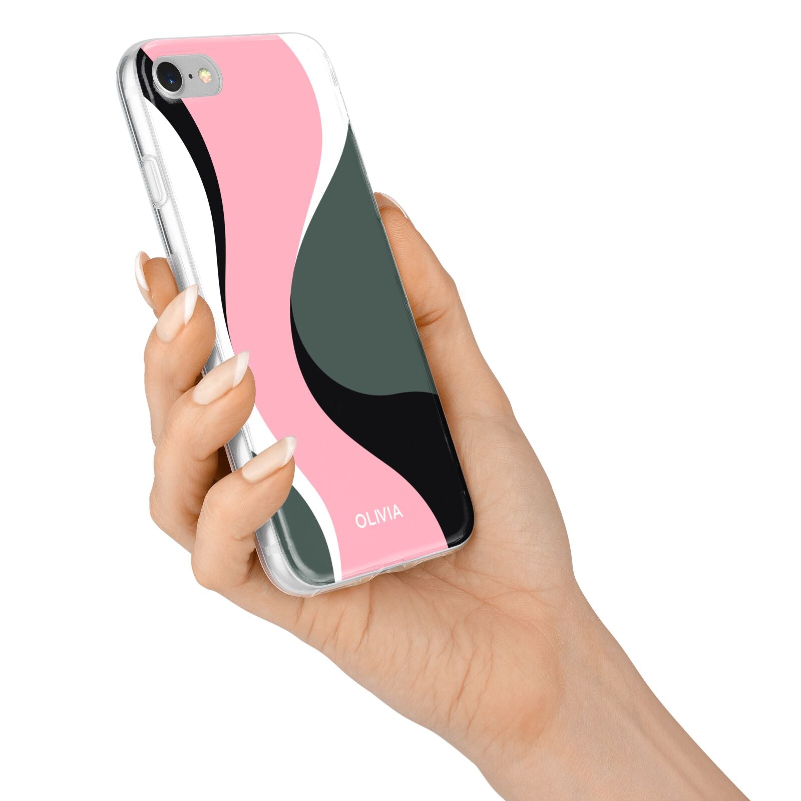 Abstract Name iPhone 7 Bumper Case on Silver iPhone Alternative Image