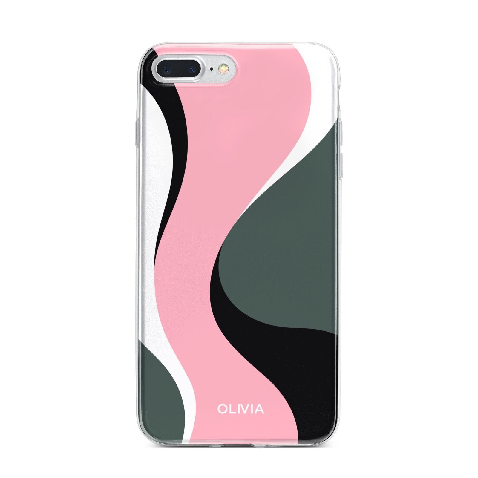 Abstract Name iPhone 7 Plus Bumper Case on Silver iPhone
