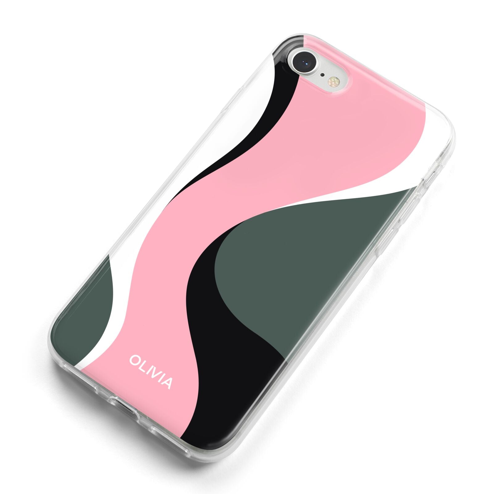 Abstract Name iPhone 8 Bumper Case on Silver iPhone Alternative Image