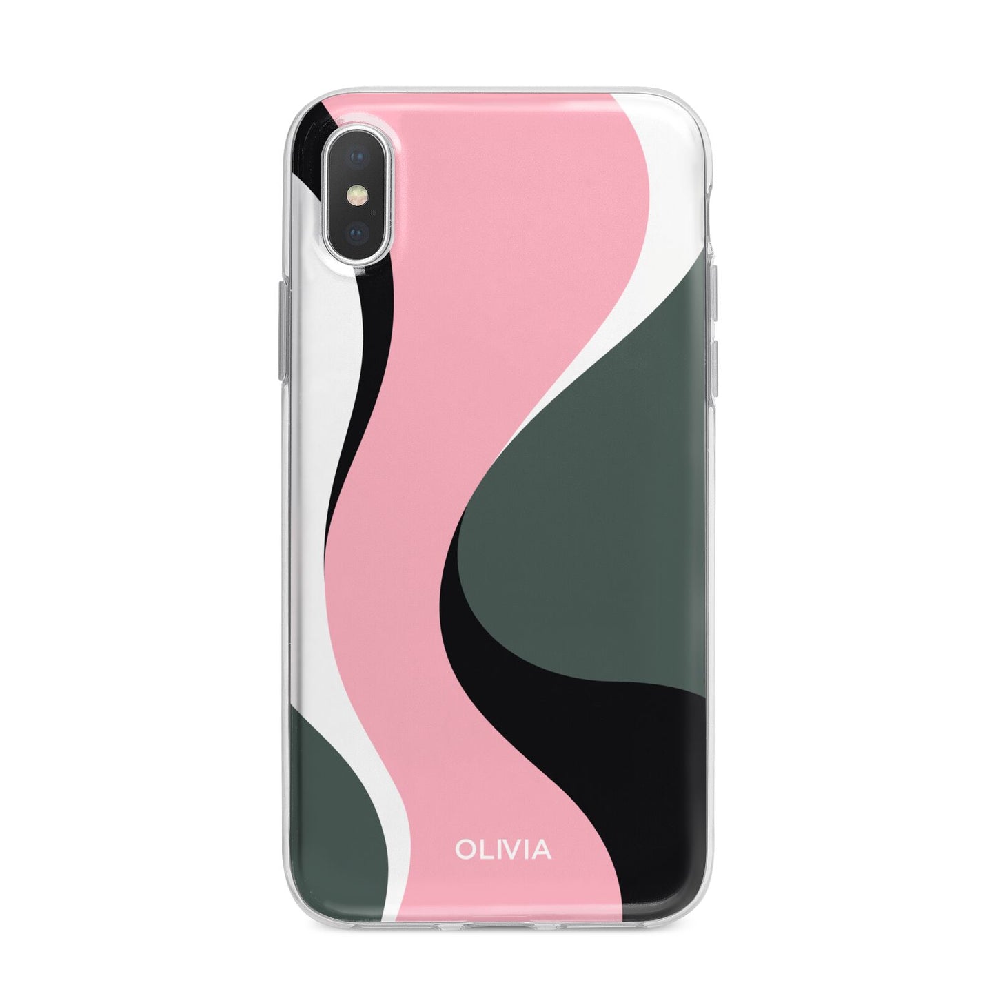 Abstract Name iPhone X Bumper Case on Silver iPhone Alternative Image 1
