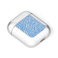Abstract Ocean Pattern AirPods Case Laid Flat