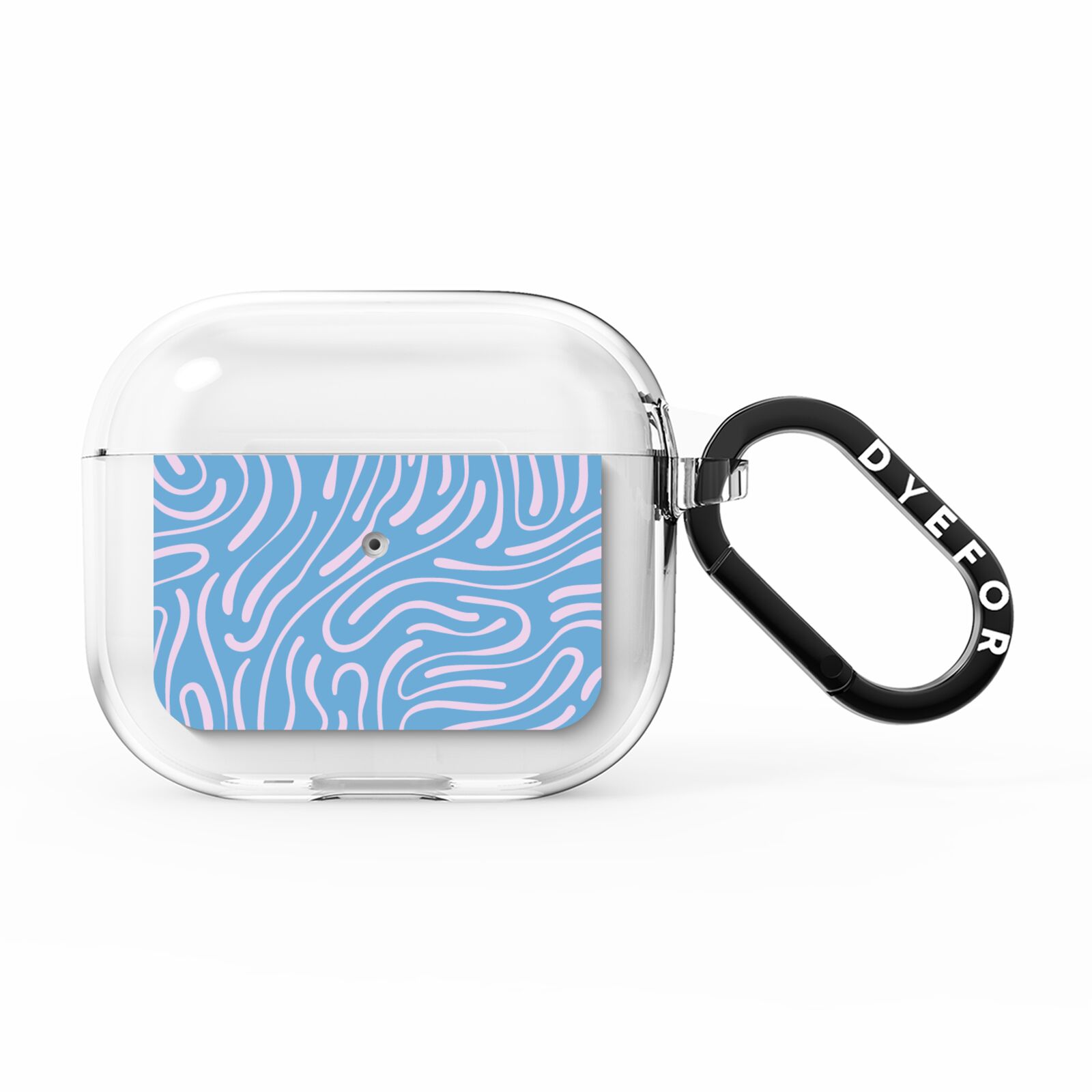 Abstract Ocean Pattern AirPods Clear Case 3rd Gen
