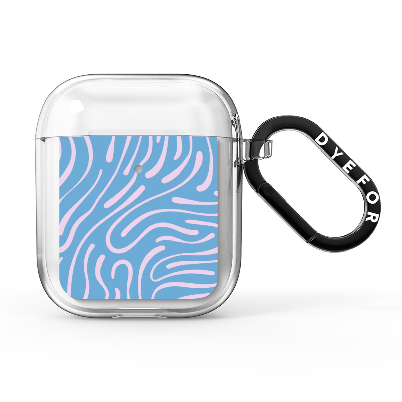 Abstract Ocean Pattern AirPods Clear Case