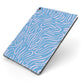 Abstract Ocean Pattern Apple iPad Case on Grey iPad Side View