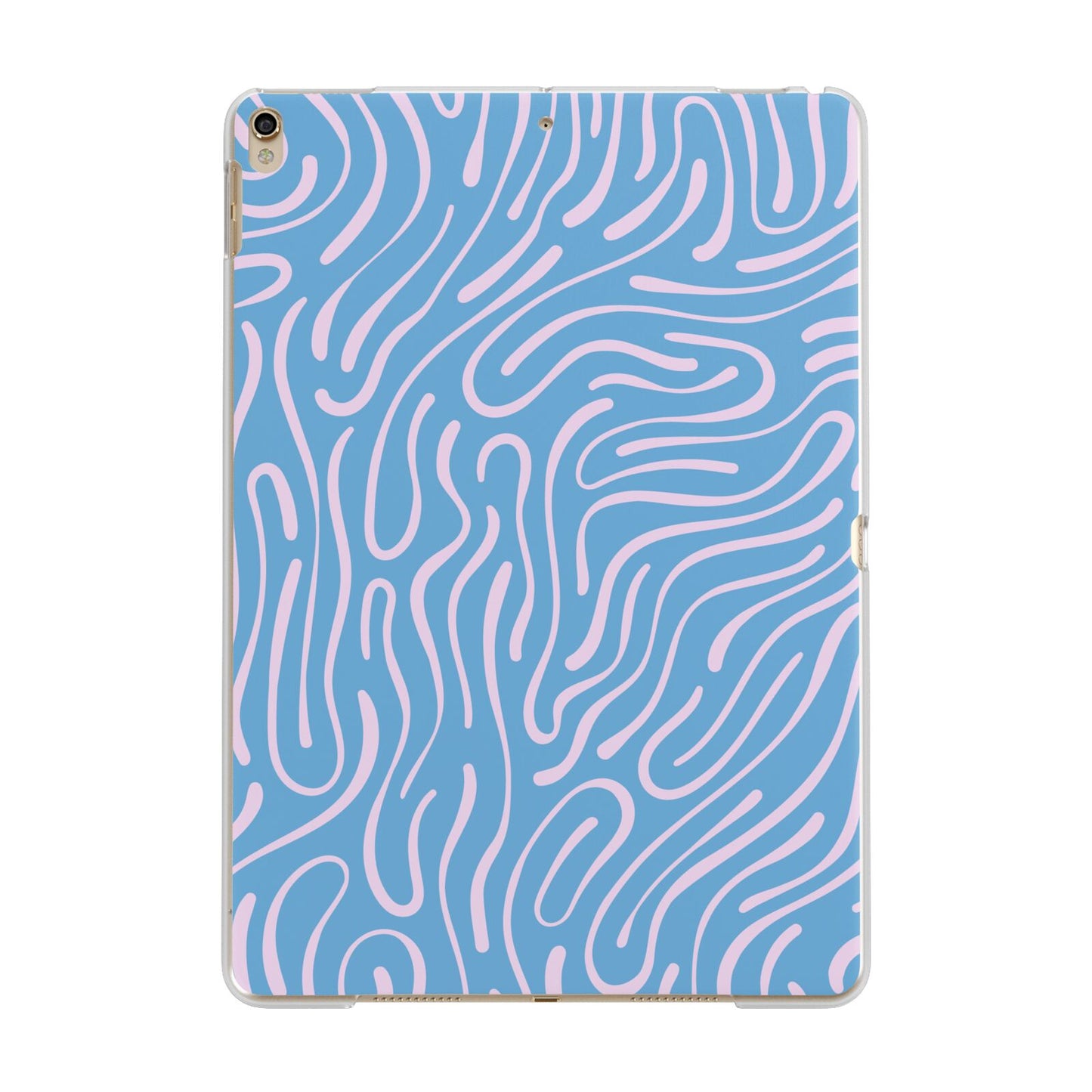 Abstract Ocean Pattern Apple iPad Gold Case