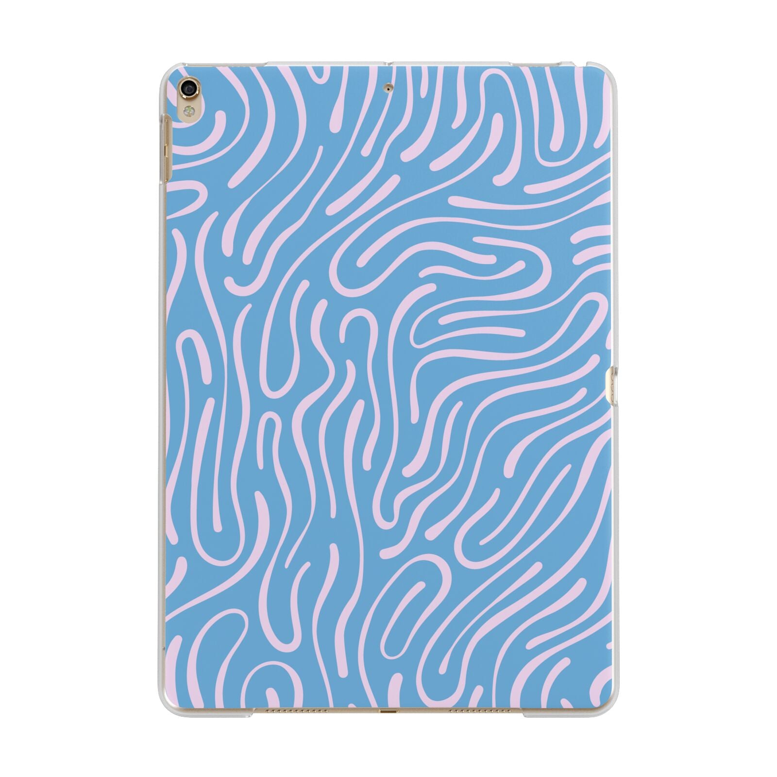 Abstract Ocean Pattern Apple iPad Gold Case