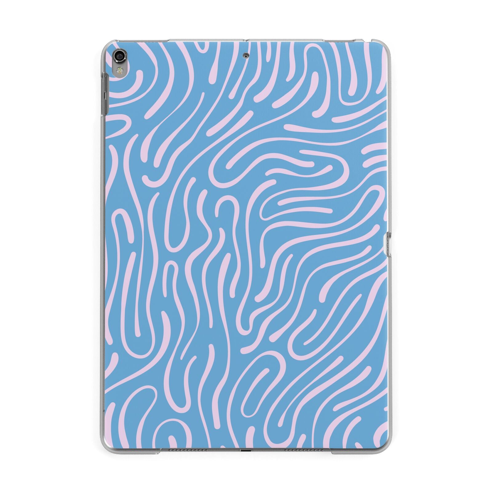 Abstract Ocean Pattern Apple iPad Grey Case