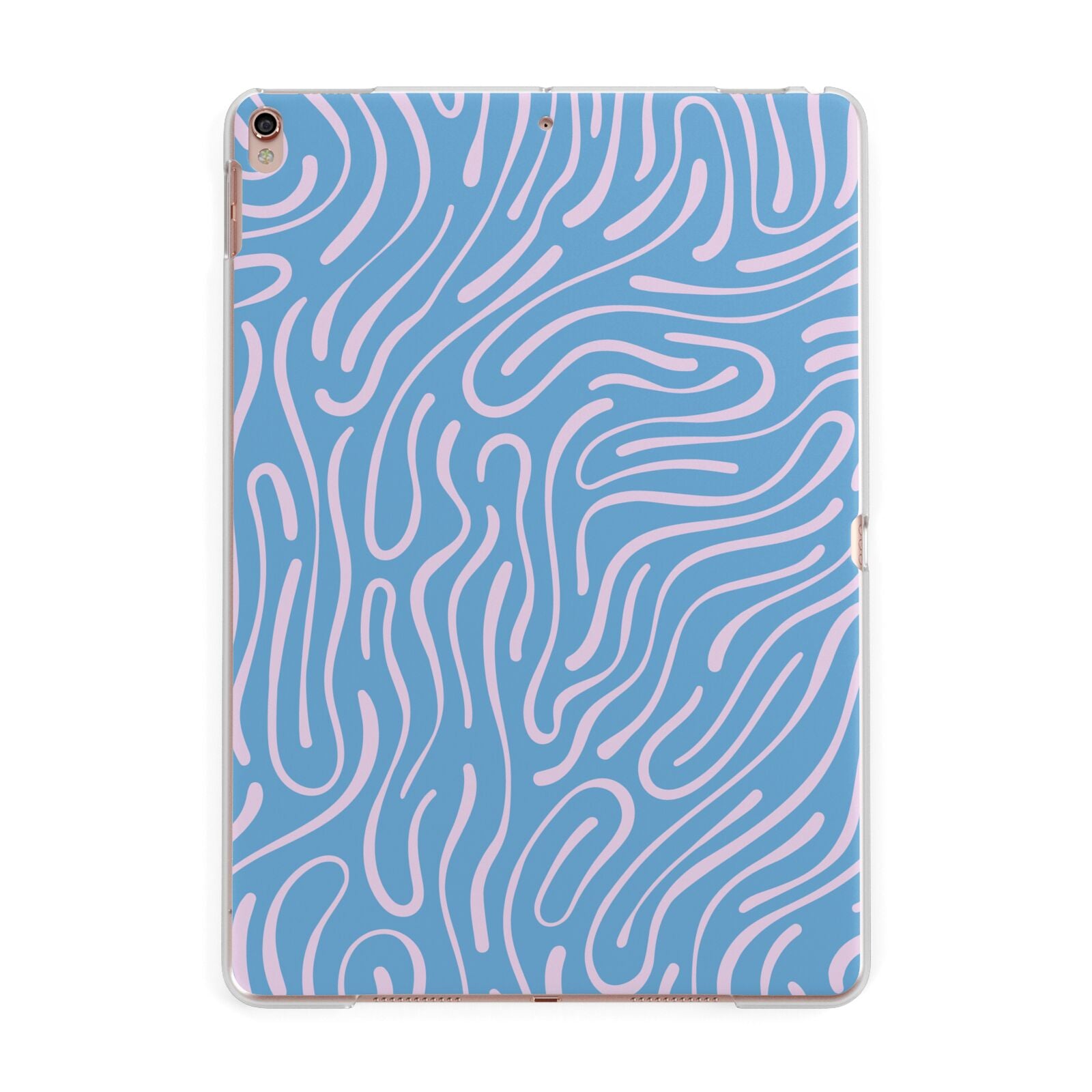 Abstract Ocean Pattern Apple iPad Rose Gold Case