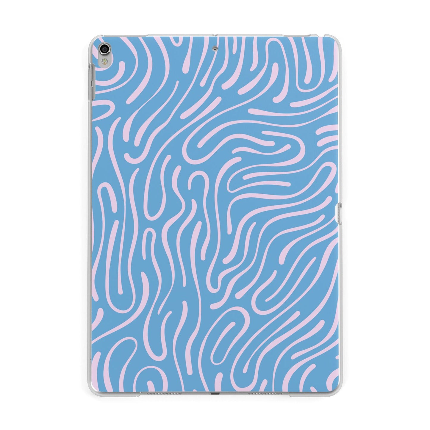 Abstract Ocean Pattern Apple iPad Silver Case