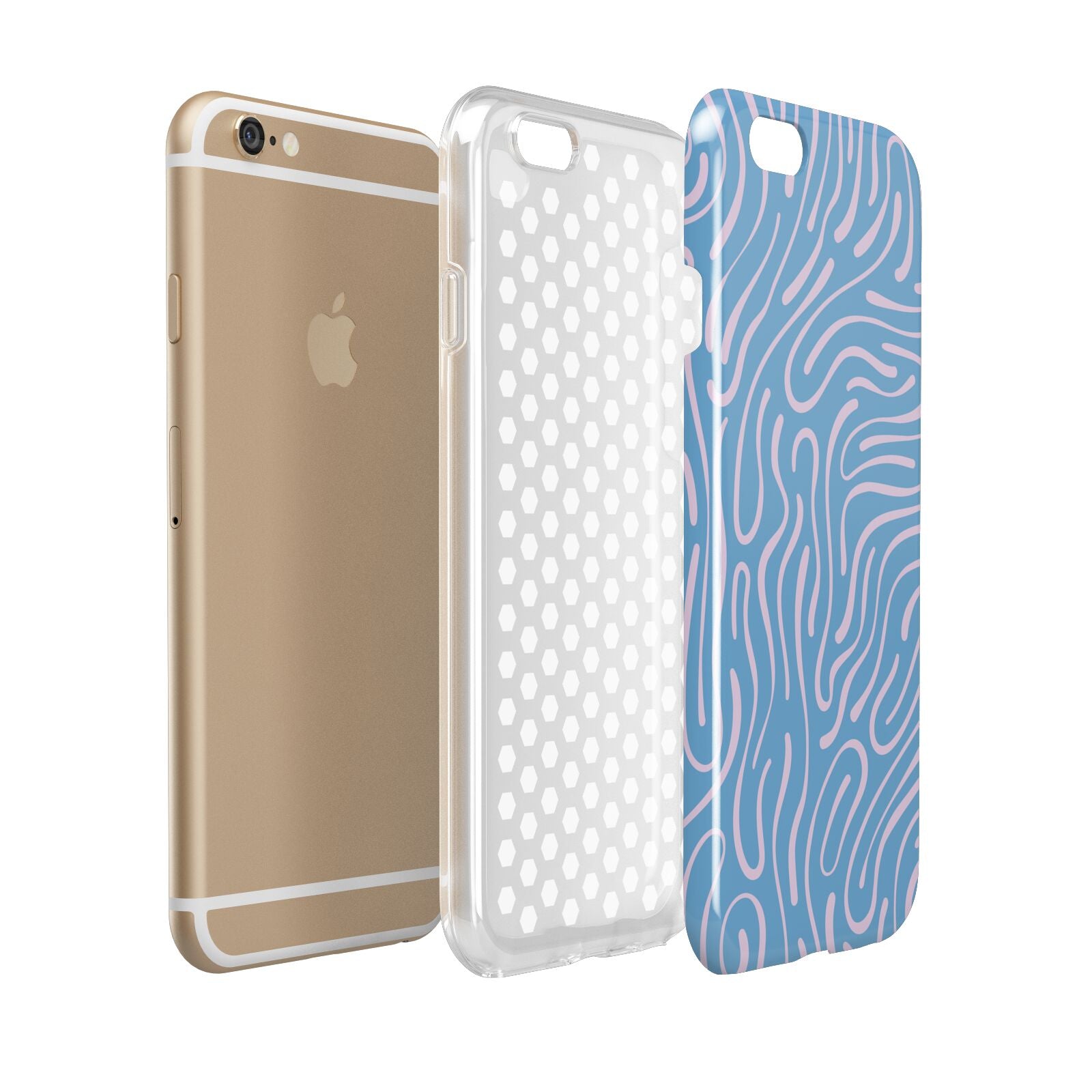 Abstract Ocean Pattern Apple iPhone 6 3D Tough Case Expanded view